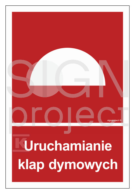 Uruchamianie klap dymowych, 50 x 74 cm, - BB002_500X740_KN