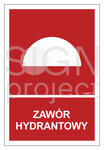 Zawór hydrantowy - arkusz 9 naklejek, 5 x 7,4 cm, FN - folia samoprzylepna