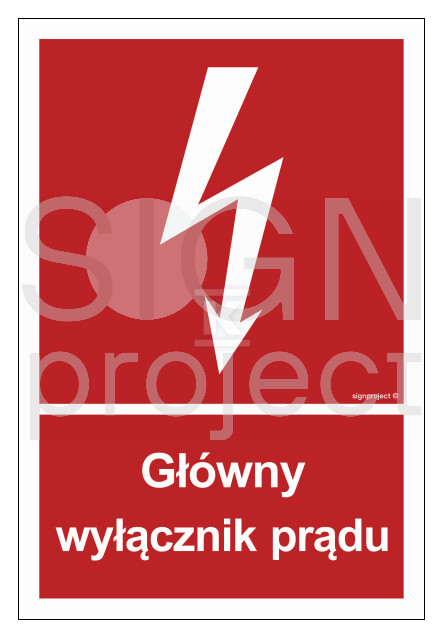 Główny wyłącznik prądu, 50 x 74 cm, KN - BC008_500X740_KN