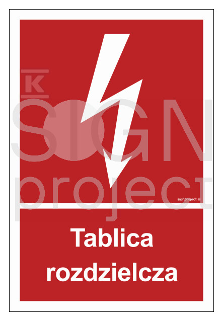 Tablica rozdzielcza, 10 x 14,8 cm, PN - - BC009_100X148_PN