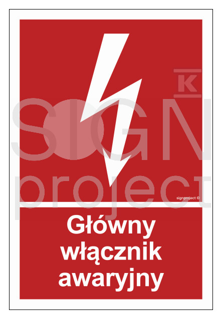 Główny włącznik awaryjny, 50 x 74 cm, - BC035_500X740_KN
