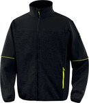 Bluza z siatki poliestrowej i tkaniny softshell, poliester (96%) i elastan (4%) czarny XL