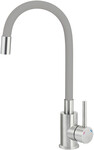 Змішувач для кухонної мийки Luno, сталево-сірий, з гнучким виливом