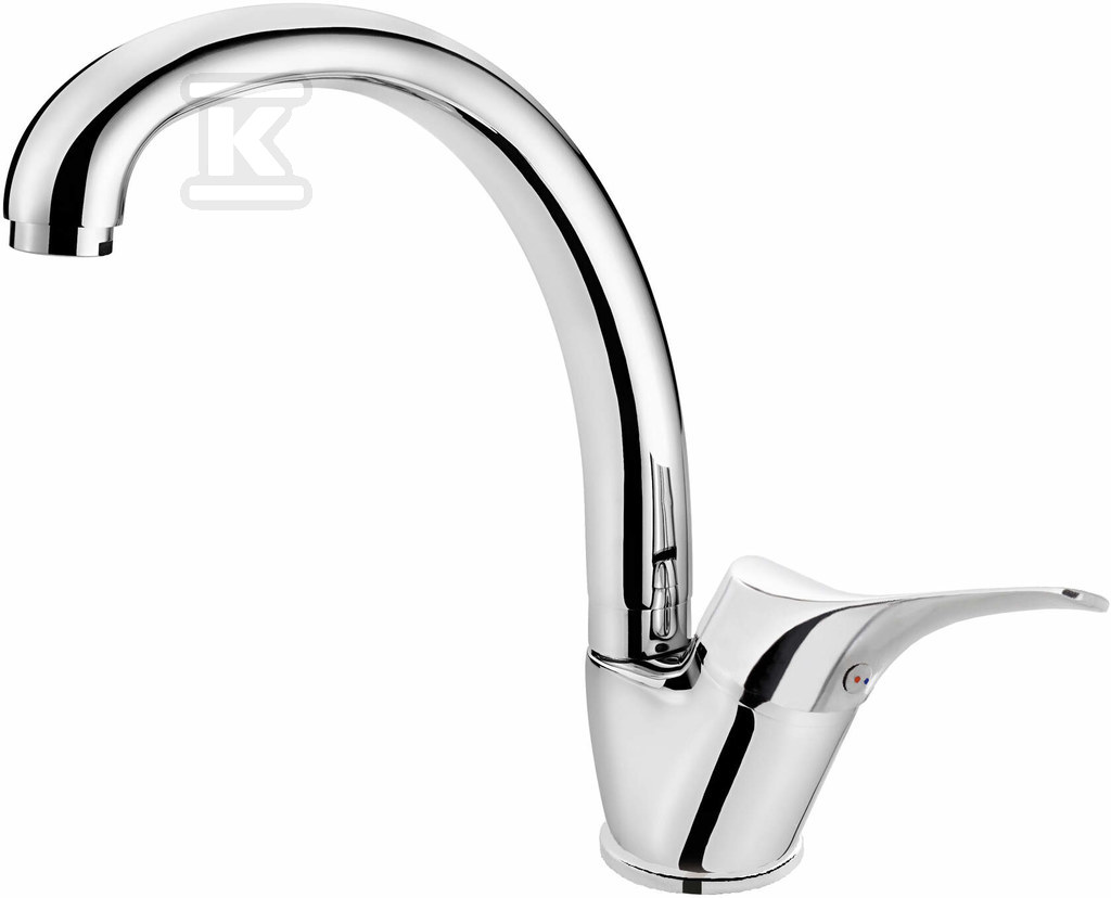 JOKO chrome sink mixer with "f" spout - BOJ_066M