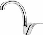 JOKO chrome sink mixer with "f" spout