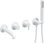 Ванна батарея Silia, bianco, 4-отворова прихована