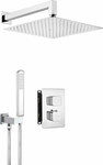 Вбудований душовий набір з термостатичним блоком, хром
