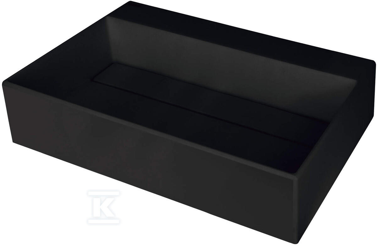 Umywalka nablatowa Correo, nero 60x40 - CQR_NU6M