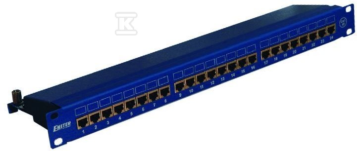 19" panel, 24xRJ45 STP kategória 6 (1U) - DCN/PPFA674EKS248C6