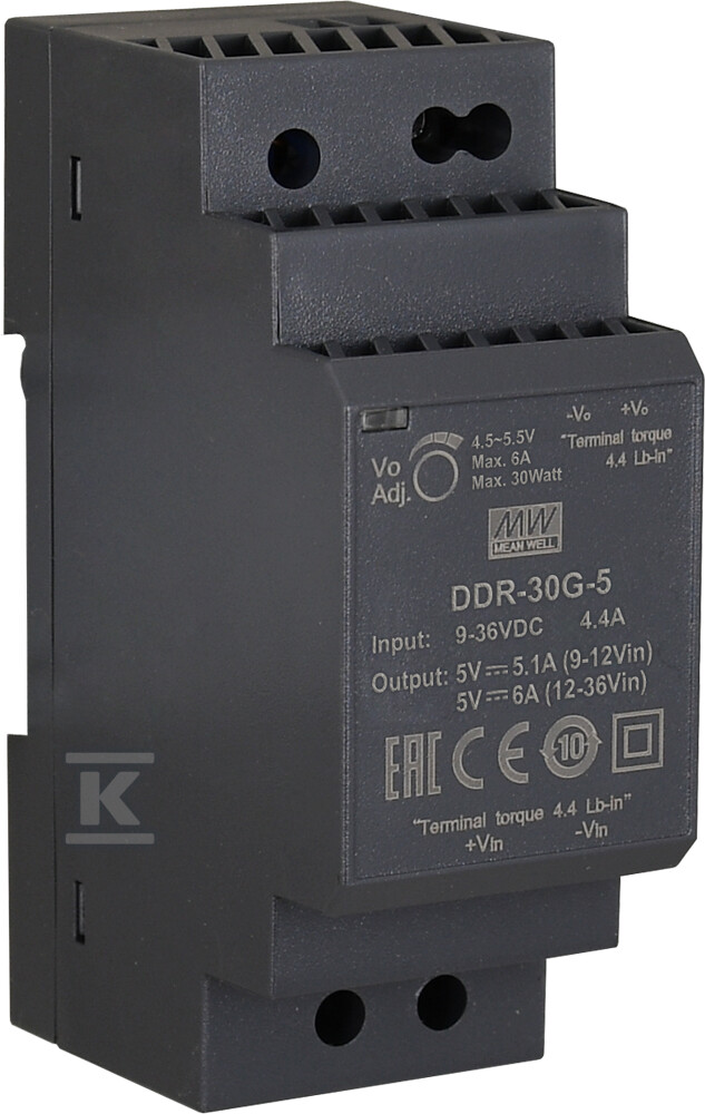Przetwornica DC/DC na szynę DIN DDR - DDR-30G-5