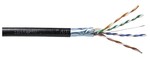 Kabel EmiterNet zewnętrzny żelowany PE FTP (F/UTP) kat.5e, drut 4x2x0,5 PE+GEL