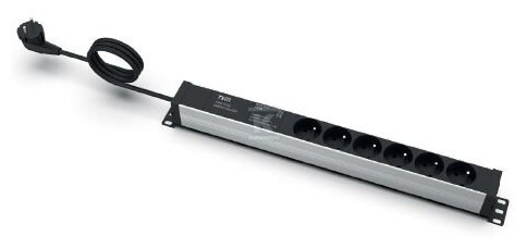Listwa zasilająca EmiterNet 19" 6-gn.z - EM/LZ19.06F.3S.VI