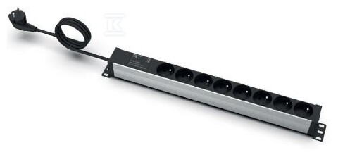 Listwa zasilająca EmiterNet 19" 8-gn.z - EM/LZ19.08F.3S.V