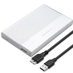 Корпус/кишеня для дисків M.2 SATA SSD/USB Type-C/Silver QOLTEC