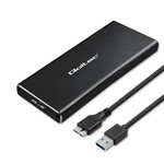 Aluminiowa Obudowa/Kieszeń na dysk M.2 SSD/SATA/NGFF/USB 3.0/Super speed/2TB/Czarny QOLTEC