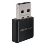 Bezprzewodowy Ultra szybki mini adapter NANO WiFi/ Standard N/USB2.0/300Mbps QOLTEC