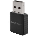 Bezprzewodowy Ultra szybki DUAL mini WiFi adapter 2 x 2dBi/ Standard AC/USB 3.0/1300Mbps QOLTEC