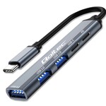 HUB 5 in 1/USB C PD| USB C/2xUSB 2.0/USB 3.0 QOLTEC