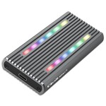 Корпус/кишеня для диска M.2 SSD/SATA/NVMe/RGB LED/USB-C/4TB QOLTEC