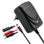 Автоматичний зарядний пристрій для акумуляторів AGM GEL STD 12V/Випрямляч 6W/1A/Світлодіод QOLTEC