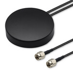 Antena GPS + 4G, GLONASS dookólna/28dBi/50W/2 x SMA męski/Zewnętrzna QOLTEC