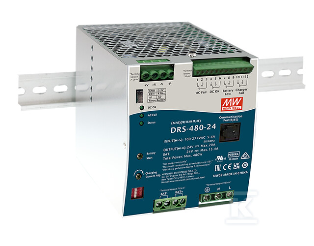 Zasilacz na szynę DIN DRS - DRS-480-24