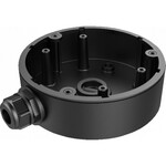 Монтажна коробка, матеріал: алюмінієвий сплав, колір: чорний, розміри: 162x137x42mm