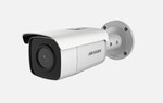 IP-камера 8 Мп AcuSense + DarkFighter, об'єктив: 2.8mm, корпус у формі туби, білий корпус, ІЧ 80м