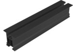 ALUMINUM PROFILE WITHOUT SIDE WALLS WITH T-BOLT AND GROOVE DUCT, L 2220 mm, BLACK