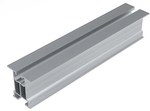 Aluminum profile without side walls with a channel for a T-screw and a slot, length 3540mm