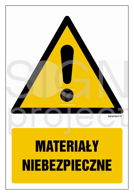 Materiały niebezpieczne, 15 x 22,5 cm, - GF042_150X225_KN
