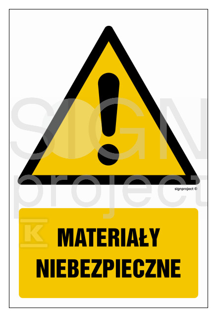 Materiały niebezpieczne, 25 x 37,5 cm, - GF042_250X375_KN