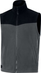 Тепла жилетка - фліс 100% поліестер з переробки 280 G/M² Темно-сірий-чорний XL