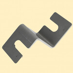 Хрестовий з'єднувач для з'єднання профілів під кутом 90° 44,5x40mm нержавіюча сталь A2