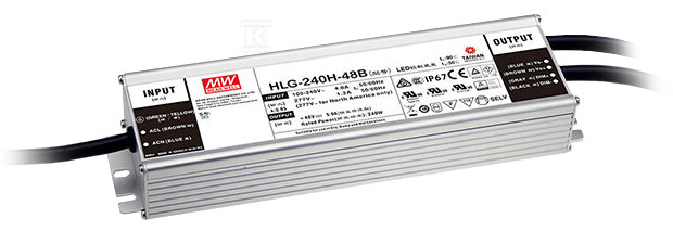 Блок живлення LED HLG 24V/240W/10A - HLG-240H-24B