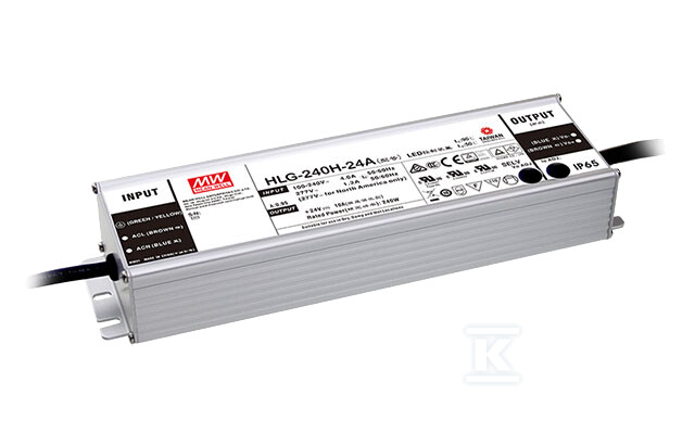 Блок живлення LED HLG 54V/240W/4.45A - HLG-240H-54A