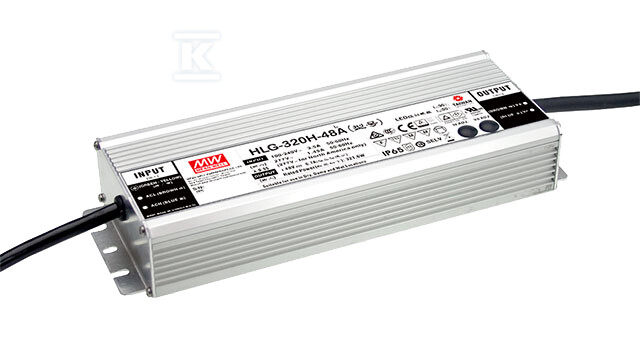 Блок живлення LED HLG 24V/320W/13.34A - HLG-320H-24A