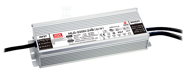 Блок живлення LED HLG 54V/320W/5.95A - HLG-320H-54B