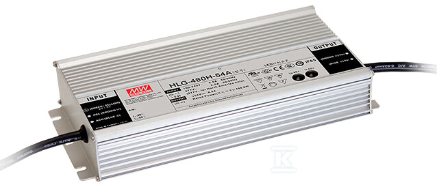 Блок живлення LED HLG 48V/480W/10A - HLG-480H-48B