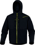 Bluza z tkaniny softshell z poliestru stretch, 3 warstwy laminowane Czarno-Żółty XXL