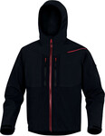 Bluza z tkaniny softshell z poliestru stretch, 3 warstwy laminowane Czarno-Czerwony XL