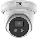 IP-камера 4 Мп AcuSense, фіксований об'єктив: 2,8 мм, Turret, білий корпус, ІЧ 30м, мікрофон+SD
