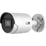 IP-камера 4 Мп AcuSense, фіксований об'єктив: 2,8 мм, Туба, білий корпус, ІЧ 40м, мікрофон