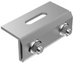 Mounting bracket with adjustment for a metal seam with two bends (K-24-Z)