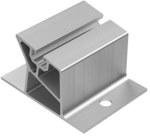 Extrem niedrige Montagehalterung, Aluminium – 11 Grad, 80 mm (K-45-8-80)