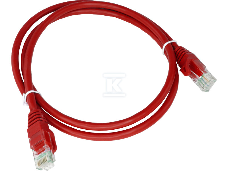 Патчкорд U/UTP кат.6 PVC 5.0м червоний - KKU6CZE5