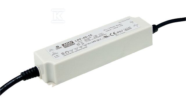 Zasilacz LED LPF 24V/40W/1.67A - LPF-40-24