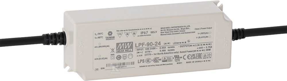 LED-Netzteil LPF 24V/90W/3,75A - LPF-90-24