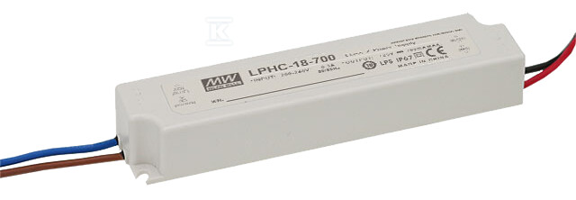 Блок живлення LED LPHC 6-48V/18W/350mA - LPHC-18-350