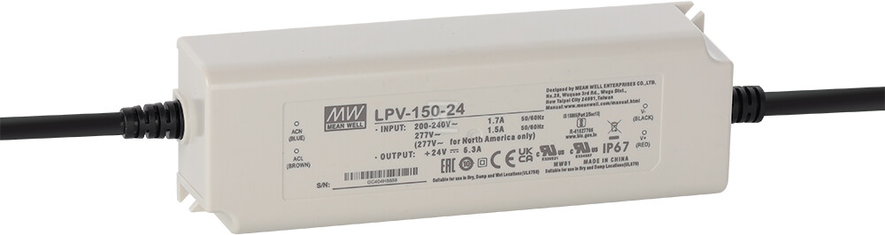 Zasilacz LED LPV 24V/150W/6.3A - LPV-150-24